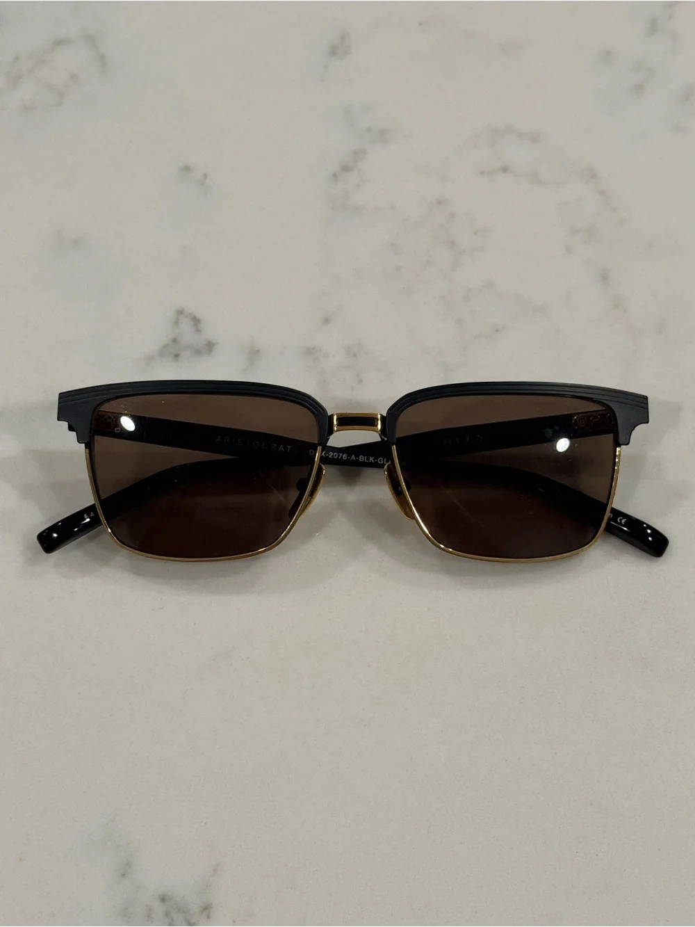 DITA Aristrocat black and gold Sunglasses